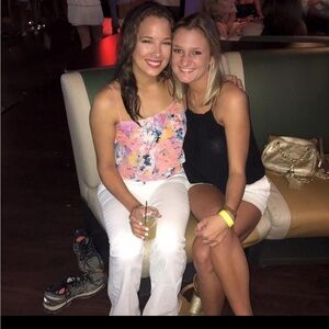 Myne Pink and Blue Floral Top